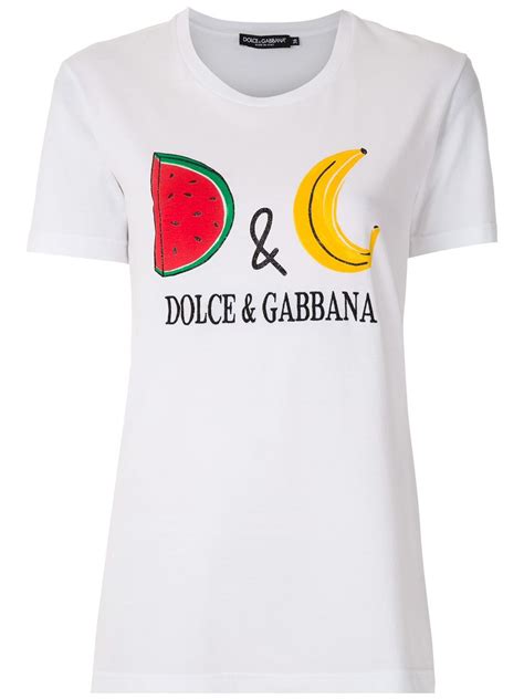 dolce gabbana tishirt donna bianca|farfetch dolce and gabbana.